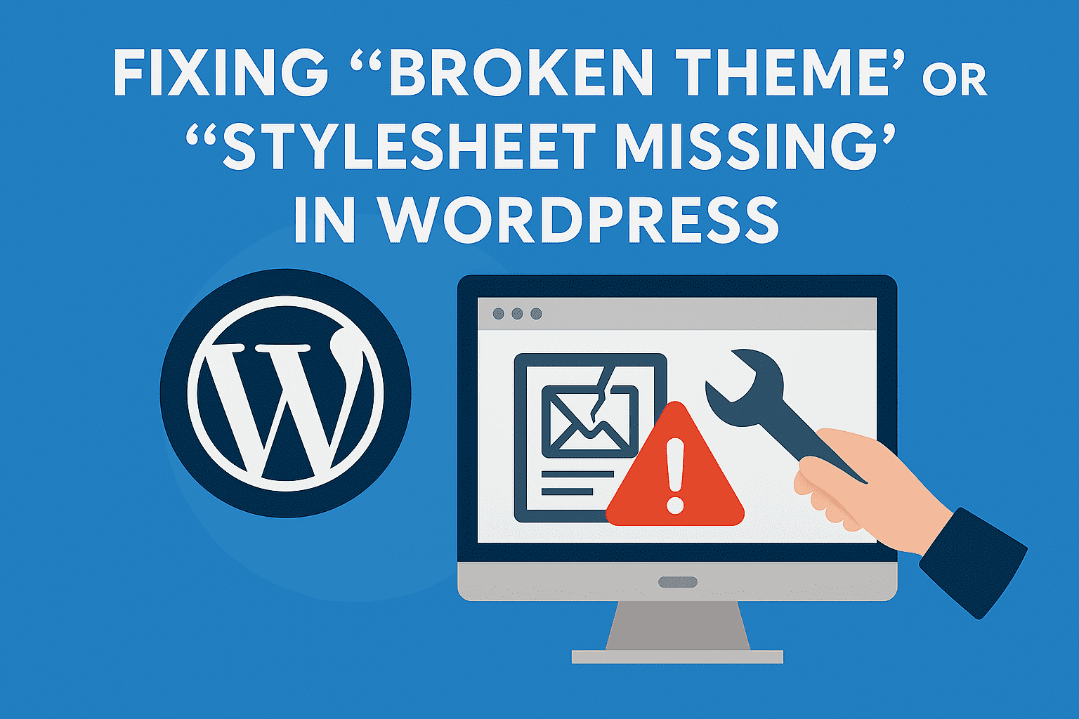 wordpress-broken-theme-issue wordpress broken theme or stylesheet missing issues