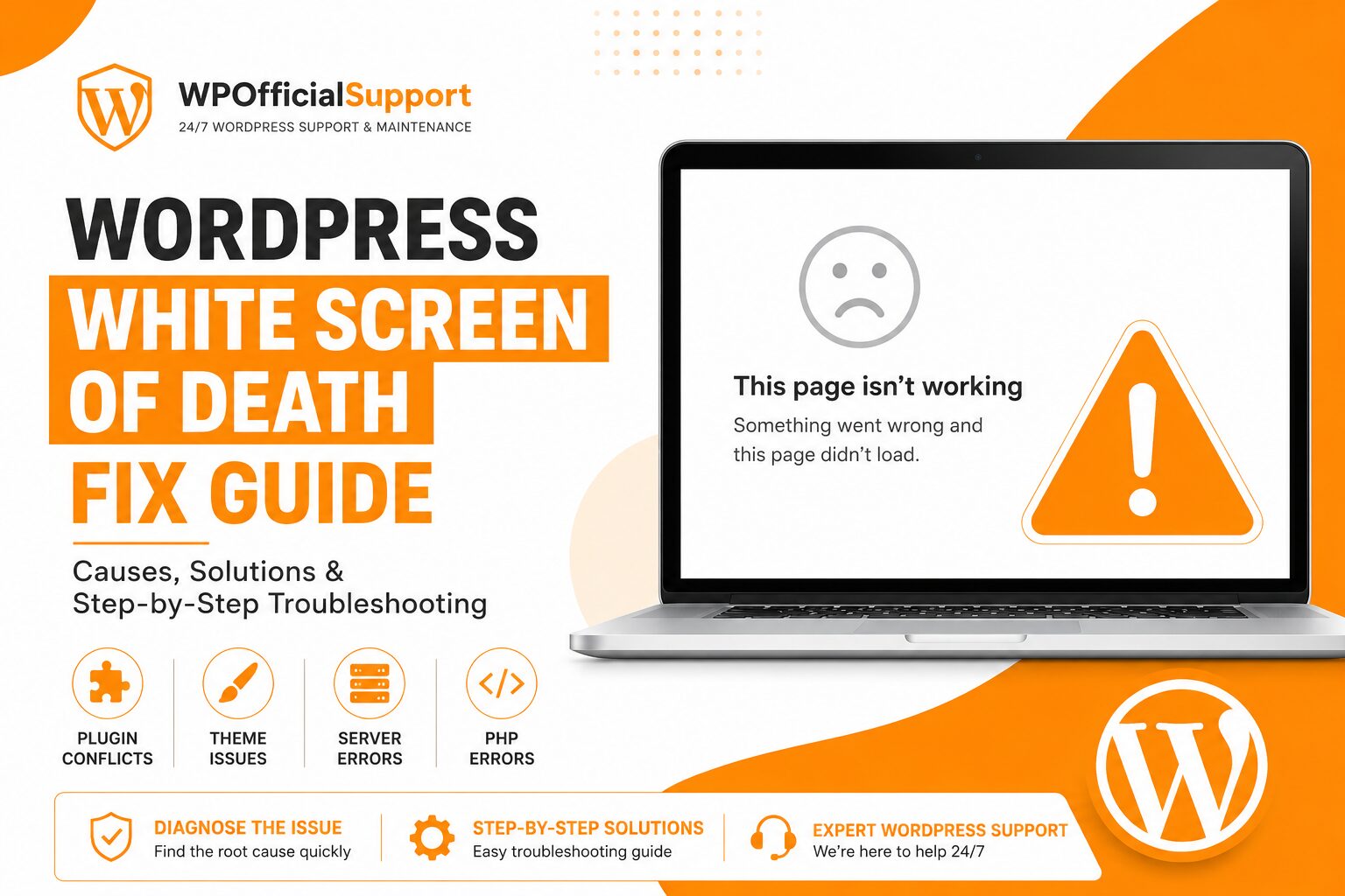 WordPress white screen fix guide