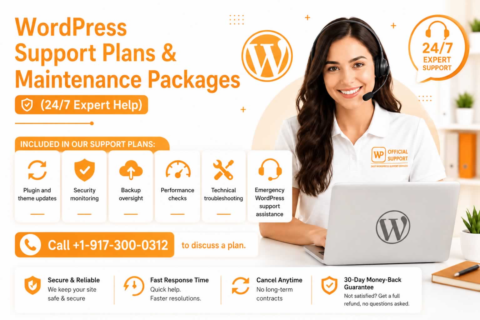Wordpress Support Plans & Maintenance Packages By WP Official Support